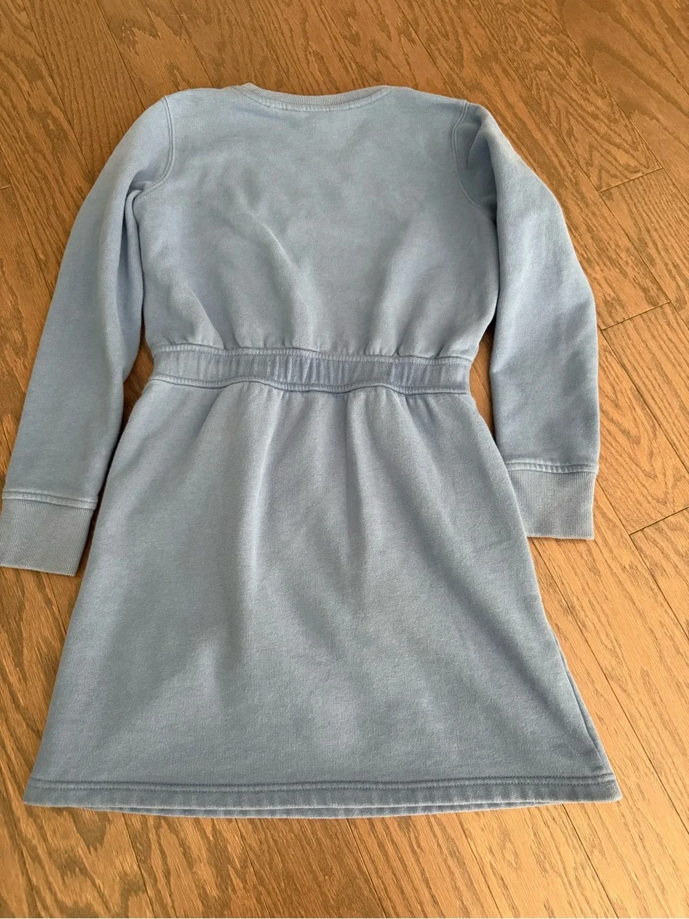 Girls polo Ralph Lauren sweater dress sz large 12-14 blue fleece preppy